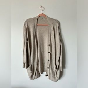 Madewell // Cozy Oversized Oatmeal Cardigan Sweater